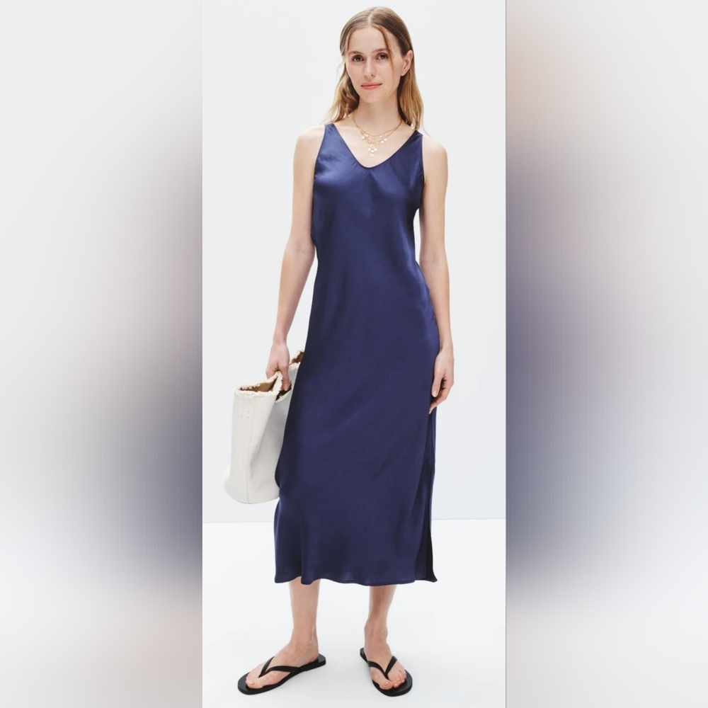 NIC + ZOE Day Gloss Bias Cut Tank Dress SIZE XL